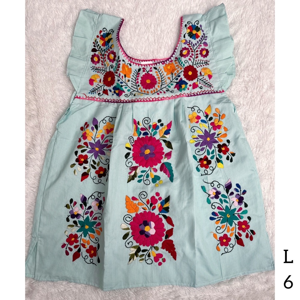 Mexican Boho Embroidered “The Jane” Top L